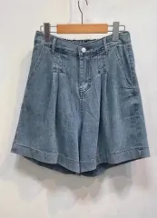 デニムAラインハーフパンツ ハーフパンツ ビッグサイズ ズボン