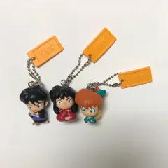 まとめ売り) 古典 犬夜叉 フィギュア ストラップ ガチャ キーホルダー キーリング 珊瑚 弥勒