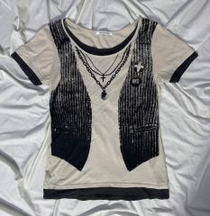 y2k❤️ Vivienne Westwood チェーンネックレス ロゴ Tシャツ - メルカリ
