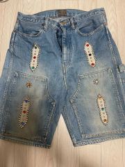 KAPITAL KOUNTRY スタッズ装飾 デニムショートパンツ 38 KAPITAL KOUNTRY スタッズ装飾 デニムショートパンツ 38 - メルカリ