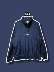 M/ FILA フィラ ハーフジップ アノラック ネイビー /0827のサムネイル