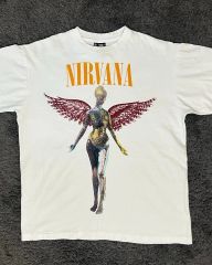 美品 ニルヴァーナ In Utero Tシャツ 白 XL 2016 gildan - メルカリ