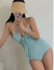 PEAK＆PINE ワッフルニット素材ベアトップビキニ - メルカリ