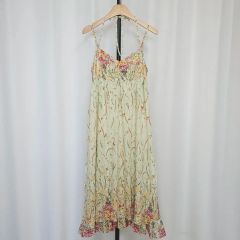 keitamaruyamaコラボ花柄 パッチワーク キャミワンピース シアー素材