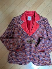 レトロ 伊太利屋 古着 ジグザグパターン ジップ ライダース ジャケット 
