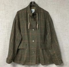 お*ら様 018 ほぼ未着 FASHIRU ワイド ウール ツイード ヘリンボー
