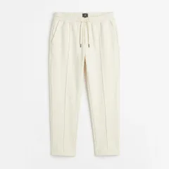 H&M スリムフィット スウェットパンツ ホワイト L[RAA-11]