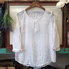 LAUREN RALPH LAUREN ワンピース 刺繍 レース 白 チュニック - メルカリ