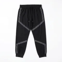 SHEIN メンズ ジョガーパンツ Lサイズ ブラック 切替[RCC-28]