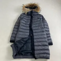 LANVIN en Bleu	ダウンジャケット	ランバンオンブルー 3wayロングダウンコート ファー付き フード付き グレー 36 S・M相当