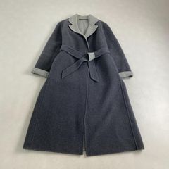 極美品✨YLEVE イレーヴ アルパカ シャギーコート ベルト付き ネイビー M 極美品✨YLEVE イレーヴ アルパカ シャギーコート ベルト付き ネイビー