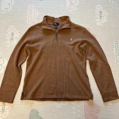 Polo Ralph Lauren ハーフジップ ニット ブラウン L - メルカリ