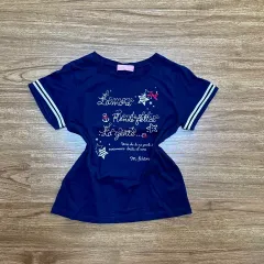 ヴィンテージ メゾピアノ 半袖 Tシャツ 星 レタリング ピンターコル リズリサ 姫ギャル 日本