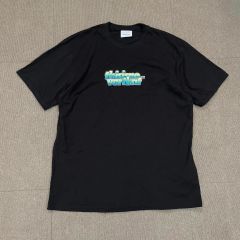 90s AAA Tシャツ メッセージT ライムグリーン メンズ Y2K ブラック 