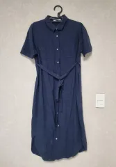 半袖ロング丈ワンピース シャツ ONE PIECE レディース服
