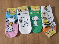 SNOOPY ピーナッツ レディース 足首 靴下 フェイク ソックス