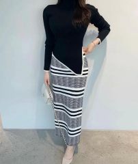 CADUNE 神崎 恵さんコラボ リブタイトスカート チャコール 36サイズ