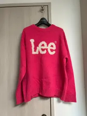 Lee ホットピンク ニット セーター ウール 38%のサムネイル