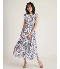 美品】snidel プリントプリーツワンピース ネイビー ペチコート付 