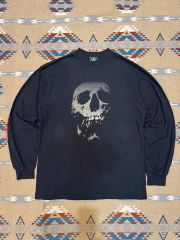 ハ*オ様 90s FASHION VICTIM ミドルフィンガー スカル Tシャ