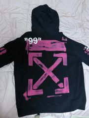 off-white パーカー 希少モデル 即完売 限定品 定価約8万円 黒 xs 