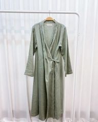 アパルトモン ドゥーズィエムクラス リネンマダムドレス 2way カーキ
