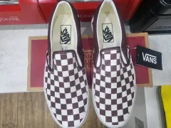 VANS チェッカーボード スリッポン コーヒー