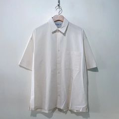 A19671 美品 マーカ 20SS ドルマンワイドフィット半袖シャツ 白2