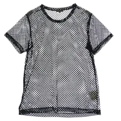COMME des GARCONS HOMME PLUS コムデギャルソンオムプリュス PD-T052 AD2019 半袖 メッシュ Tシャツ カットソー ブラック系 L【美品】【中古】のサムネイル