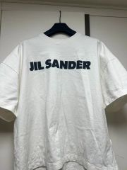 美品 JIL SANDER ビックロゴ Tシャツ ホワイト - メルカリ