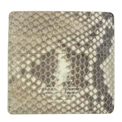 VISVIM ビズビム 0121403003007 CARD CASE SNAKE SKIN NATURAL スネーク スキン カードケース ブラウン系【極上美品】【中古】のサムネイル