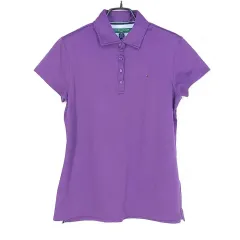 Tommy Hilfiger レディース ゴルフ ポロシャツ PURPLE パープル (HU39519)