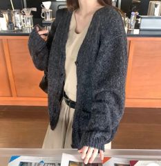 極美品 25aw ボールジィ フォックスヤククルーネックカーディガン