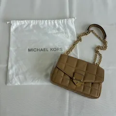 【ER263】NS211　MICHAEL KORS　マイケルコース　ラムスキン　チェーンショルダー