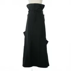 ワイスリー Y-3 ヨウジヤマモト W VENT SKIRT ヴェントスカート ロングスカート ハイウエスト フレア 無地 2XS 黒 ブラック JD1477のサムネイル