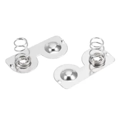 バッテリースプリングプレート AAバッテリー 負-正変換 スプリングコンタクト ニッケルメッキプレート 26.5 mmx12 mm 50個 R5 31
