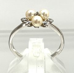 1909 タサキパールダイヤモンドリングK18WGホワイトゴールド6.5号