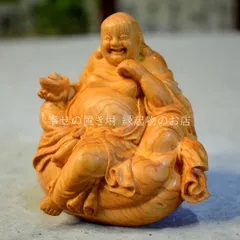 布袋様 置物 オブジェ ヒノキ 木製 木彫 財運 金運 運気アップ 風水 厄除け 縁起物 開運 健康運 仕事運 家庭運 インテリア オフィス 玄関 店舗