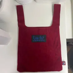 ラッキーシュエトゥ バーガンディ エコバッグ