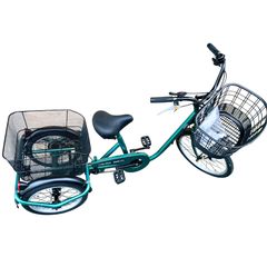 シルバー 三輪自転車 メッシュバスケット付き 高齢者 交通 手段 白