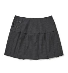 即日発送❣️ andmary Rain pleats mini skirt - メルカリ