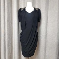 09AW ジュンヤワタナベ チェーン装飾 コクーン ニットワンピース M 09AW ジュンヤワタナベ チェーン装飾 コクーン ニットワンピース M