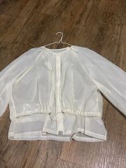 clore＋】Airy Soft-Sheer Blouson ホワイト - メルカリ