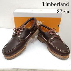 美品 Timberland バーガンディ モカシンデッキシューズ3eye 27 - メルカリ
