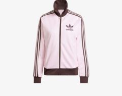 adidas ブラウン ピンク トラックジャケット(希少サイズ) - メルカリ