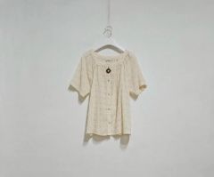 えみおわす 手縫いラグランスリーブシャツ 赤 - メルカリ