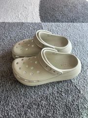 crocs】クロックス クラッシュクロッグ 厚底23cm【M5 W7】ベージュ