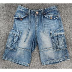 TRUE RELIGION BIG-T デニムカーゴショーツ 32 極太ステッチ - メルカリ