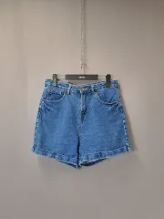 ロールアップデニムショートパンツ