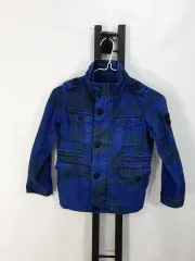 ストーンアイランド キッズ ジャケット カモ ブルー 110 (5t)